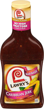 Lawry's Caribbean Jerk with Papaya Juice Marinade, 12 fl oz (Pack of 6)