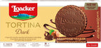 Loacker Tortina Dark Noir 126g - Zartbitterschokolade mit Nougatcreme&Waffelblättchen