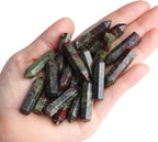 QINJIEJIE Dragon Blood 20 PCS Healing Crystals Stones Sets Wands Bulk Natural Pocket Crystal Towers Assorted Pointed Reiki Gemstones Polished Energy Meditation Chakra Gifts for Women Men