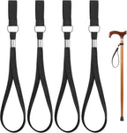 Sibba Walking Stick Wrist Strap, 4 Pcs Cane Wrist Strap Crutch Straps Leash, Walking Stick Accessories for Seniors Rehab and Mobility Aid, Suitable for Home Outdoors Travel Climbing