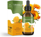 Calendula Oil - 100% Natural Calendula Oil for Anti-Aging, Moisturizing, Wrinkle Reduction, & Skin Firming - for Hair, Skin, Face, Scalp & Body Massage (1 Fl Oz)