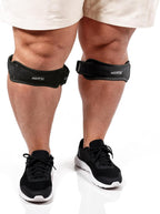 AGPTEK Plus Size Knee Brace for Women & Men, Pain Relief Patella Tendon Knee Strap 2 Pack, Adjustable Knee Support Band for Running Weightlifting Baseball Tennis Volleyball Jogging Bicycle Climbing, 20.87-27.56in