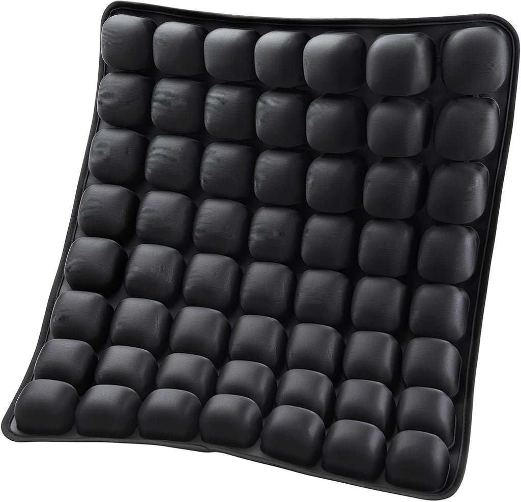 VEVOR Inflatable Seat Cushion, 3D Air Cell Seat Cushion for Pressure Relief, Lycra & TPU Wheelchair Seat Pad with Manual Pump, Lightweight and Portable for Travel, Office, Car, Airplane