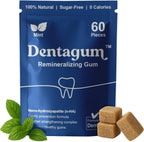 Dentagum Remineralizing Gum with Nano-Hydroxyapatite & Xylitol – SugarFree Chewing Gum for Enamel Repair, Cavity Protection & Receding Gums – 60 Pieces