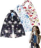 3 Pack Adult Bibs, Washable Clothing Protector, Reusable Adult Bib Scarf with Snaps for Elderly Women Men,Pink,Blue