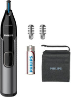 Nose Hair Trimmer, Series 3000 Nose, Ear and Eyebrow Trimmer Showerproof with Protective Guard System, Battery-Operated, No pulling Guaranteed - NT3650/16