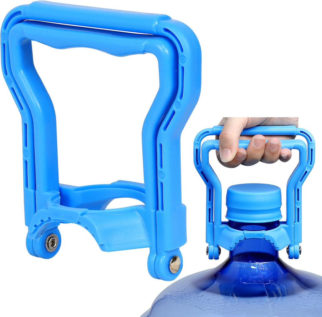 Gofriipai 5 Gallon Water Bottle Handle, Heavy-Duty Water Jug Holder for Easy Carrying, Dual-Mode Design (Single/Dual-Person Lift), Ergonomic Grip – Fits Standard 5-Gallon Jugs（Blue）