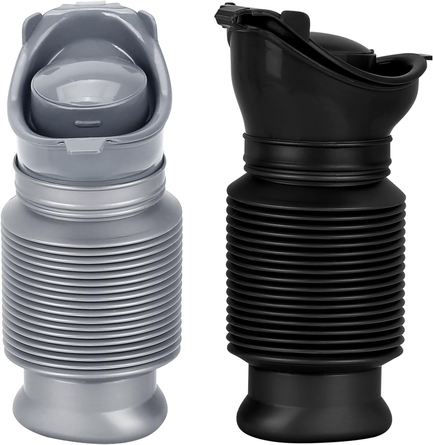 Portable Urinal for Men Women, Spill Proof Travel Emergency Urinal Bottle, Leak-Proof Collapsible Urinals, Personal Car Pee Bottle for Camping, Road Trips, Drivers, Seniors, Kids
