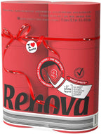 Renova Luxury Scented Colored Toilet Paper 6 Jumbo Rolls 3-Ply-180 Sheets Red, 1 Count (Pack of 1) (renmaxirtp6)