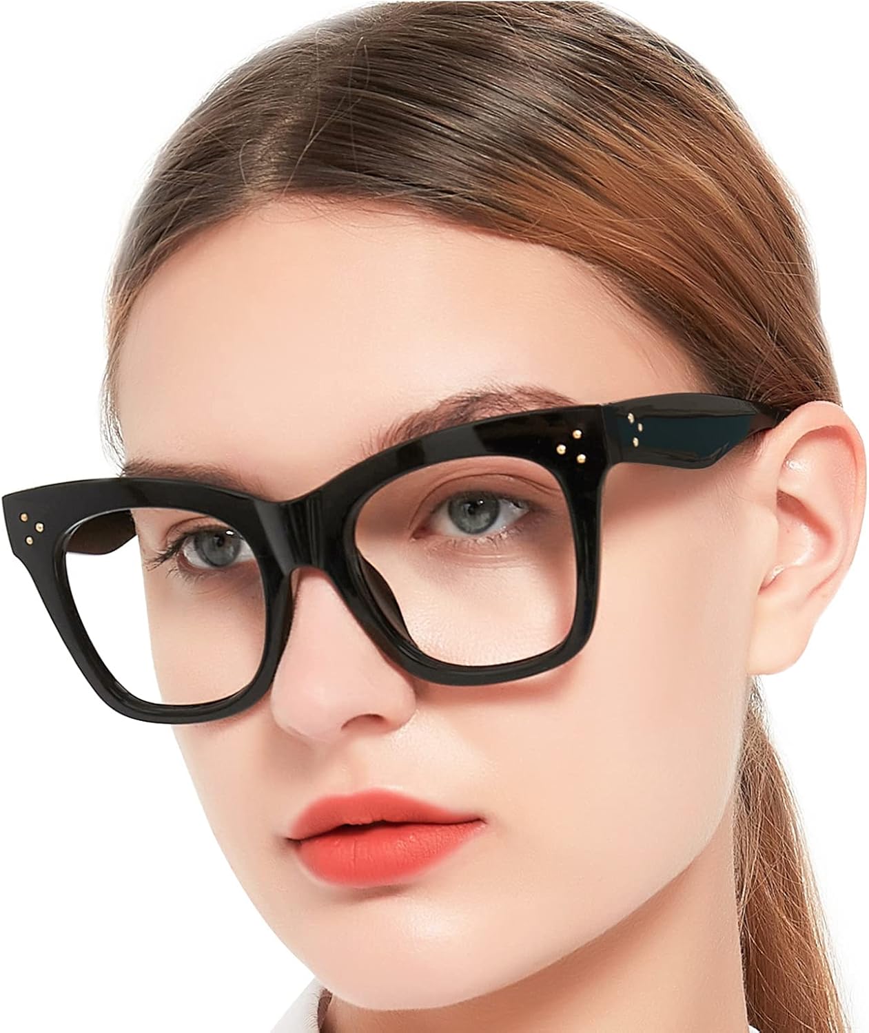 OCCI CHIARI Oversized Bifocal Reading Glasses for Women Blue Light Blocking Stylish Readers 1.0 1.5 2.0 2.5 3.0 3.5