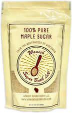 Wanish Sugar Bush Organic Maple Sugar - 100% Pure, Granulated Maple Sugar from the Lush Northwoods of Wisconsin, Perfect for Baking and Beverages - Natural Sweetener in 8 oz Bag