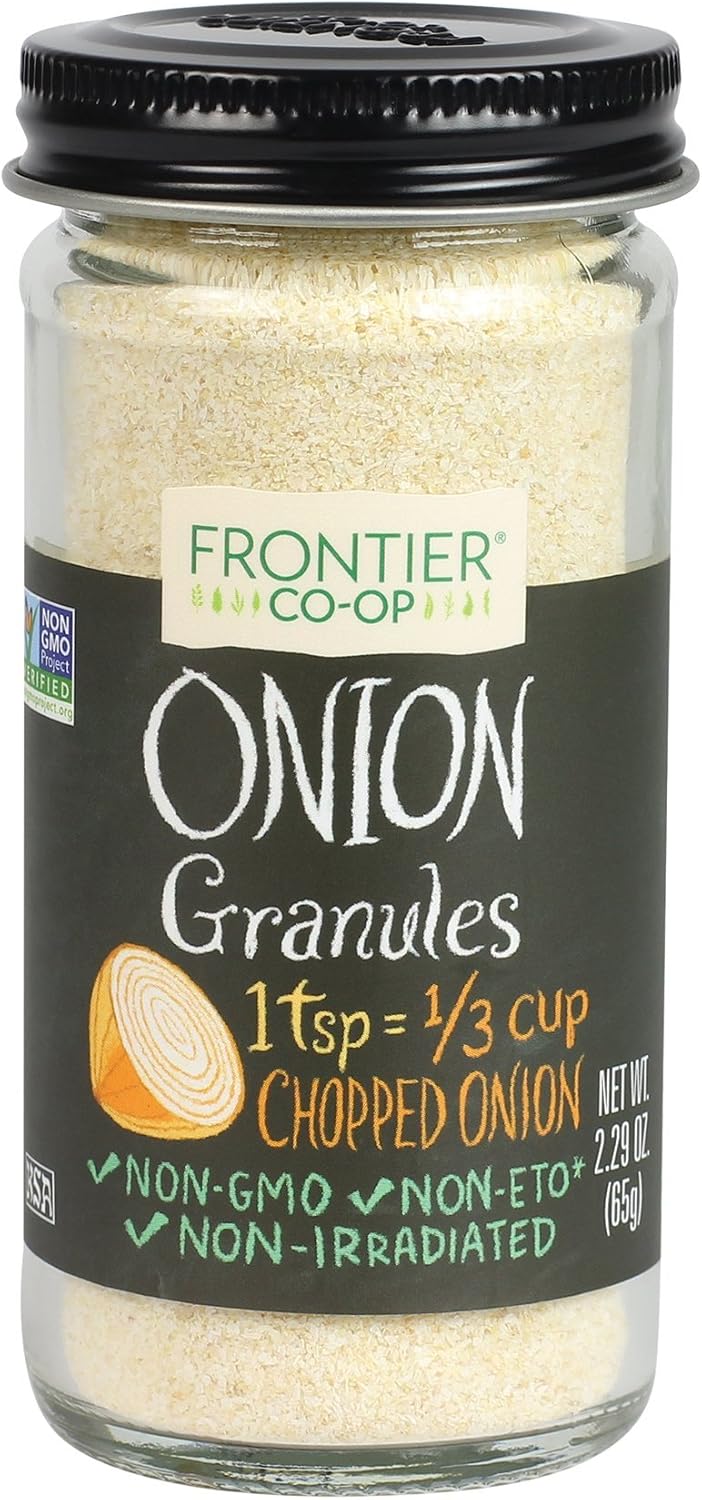 Simply Organic Frontier Natural Products Onion, White Granules, 2.40-Ounce