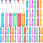 60 Pcs Folding Mini Toothbrush Travel Toothbrush, Portable Travels Size Toothbrushes Tooth Brush with Case, Bulk Toothbrushes Small Tooth Brush for Camping, Hiking, School, Home, Traveling