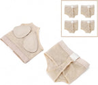 Dance Paws Pad Foot Thongs, Nude Lyrical Half Sole Ballet Shoes, Breathable Padded Foot Undies for Modern, Jazz, Belly Dance, Barefoot Performance Support, 2 Pairs (Skin Color)