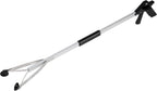 Grabber Reacher Suction Cup Grip Tool- Long 32 Inch Foldable Strong Heavy Duty Aluminum Pick Up Stick - Lightweight Trash Litter Picker Claw Extended Gripper Nabber Assist for Elderly, Luxet (Black)