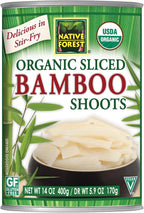 Native Forest Organic Sliced Bamboo Shoots - Bamboo Shoots Canned, Bamboo Shoots to Eat, Stir Fry Vegetables, Canned Vegetables - 14 oz (Pack of 6)