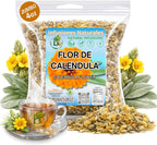 Calendula Herbal Tea – 4 oz (113 g) – Dried Marigold Flower Petals (Flores de Caléndula) – Loose Leaf Herbal Te, Culinary & Topical Use – Wildcrafted, Non-GMO, Gluten-Free – by BexpertsUSA