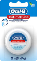 Oral-B Dental Floss, Essential Floss, Mint, Waxed, 54 Yd (Pack of 24)