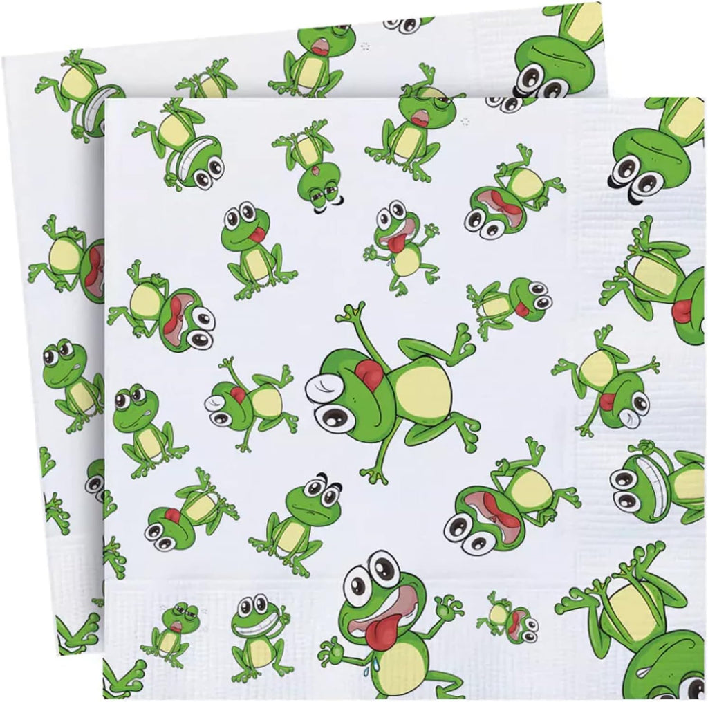 Passover Frogs 10 Plagues Premium 3 ply Napkins. 20pk for Seder Table Decoration.