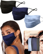 KARIZMA Beverly Hills Silk Face Mask Collection Pack. Fashionable Designer Face Mask for Women. Real Mulberry Silk Masks