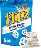 Flipz White Fudge Covered Pretzel, 5 Ounce (Pack of 6)