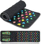 AQQHSAIN Foot Massage Mat Foot Acupressure Mat Acupressure Foot Pad for Relax Body Reflexology Walk Stone Foot Massage Mat for Long Sitting Elderly Students and Office Workers