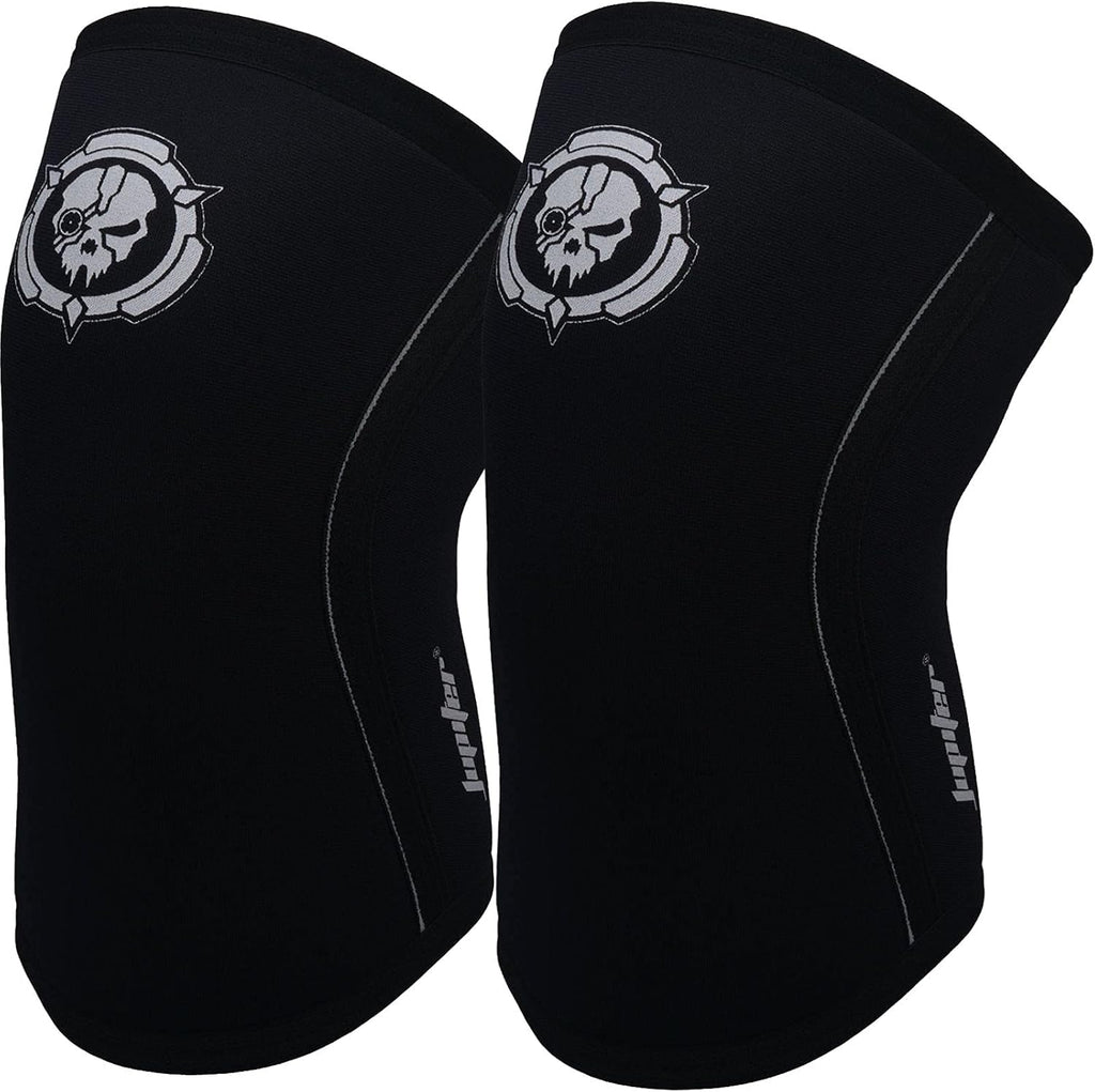 Jupiter Knee Sleeves (1 Pair), 7mm Compression Knee Braces for Squats,Weightlifting,Powerlifting,Cross Training for Men & Women (Medium)
