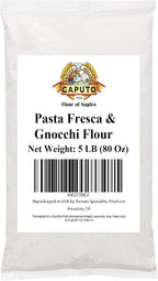 00 Antimo Caputo Pasta & Gnocchi Flour 5 Lb Repack- Italian Double Zero Grain Type - Extracted Wheat Blend - All Natural for Pasta Fresca Dough (5LB Repack)
