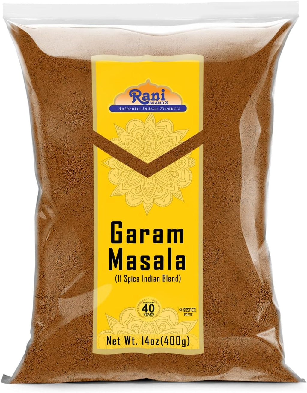 Rani Garam Masala Indian 11-Spice Blend 14oz (400g) ~ All Natural, Salt-Free | Vegan | No Colors | Gluten Friendly | NON-GMO | Kosher | Indian Origin