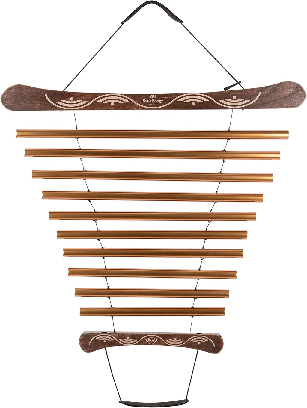 Meinl Sonic Energy Meditation Flow Chimes for Relaxing Sound Healing with Mallet and Bag, 2-Year Warranty (MFC10GMAB), Bronze