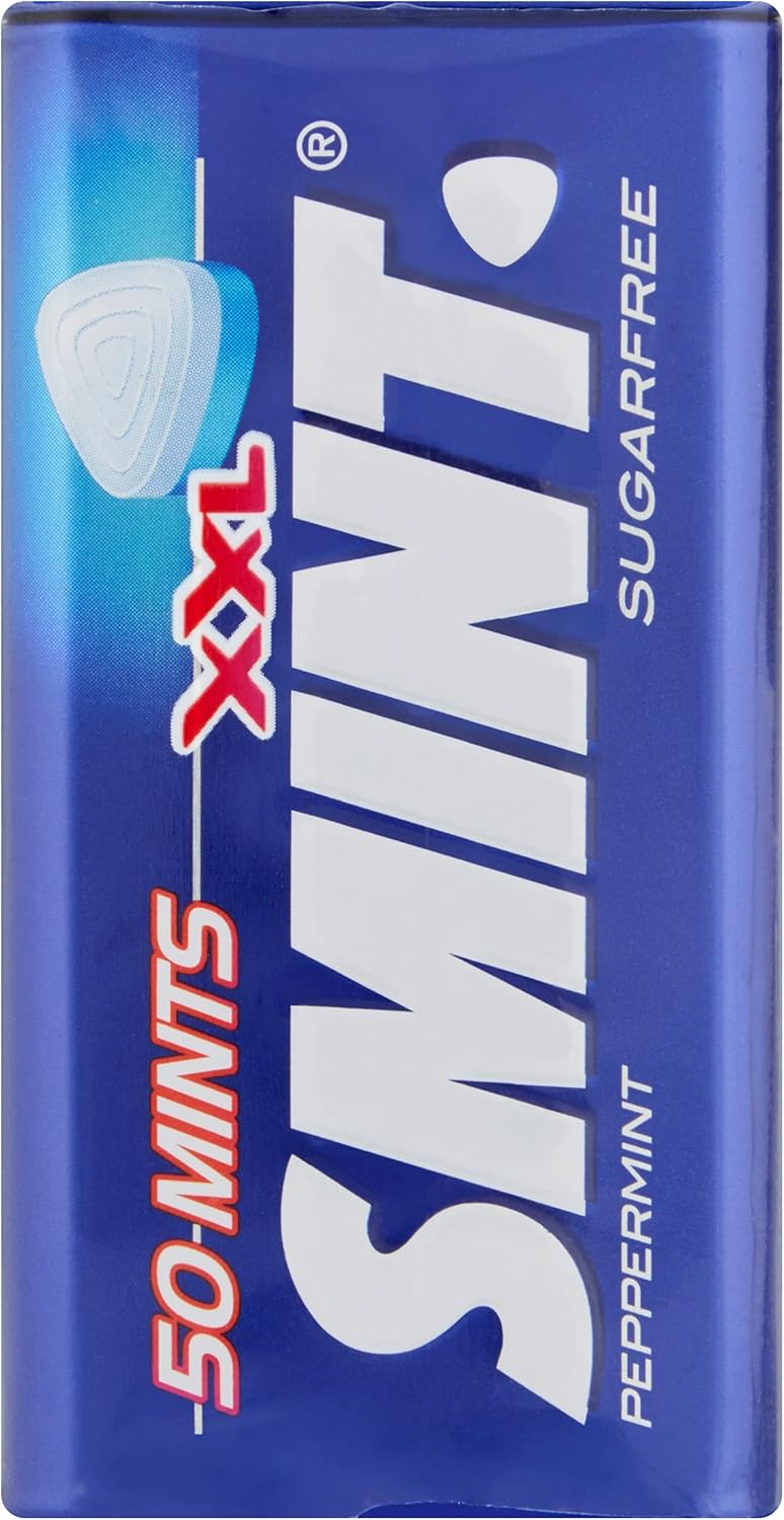 Smint XXL Peppermint Sugarfree 50 Mints Tin 35g, (Pack of 1)