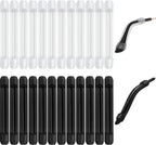 Frienda 12 Pairs Glasses Ear Cushion Silicone Eyeglass Ears Grip Anti Slip Glass Ear Hook Temple Tip Grippers(Black, White)