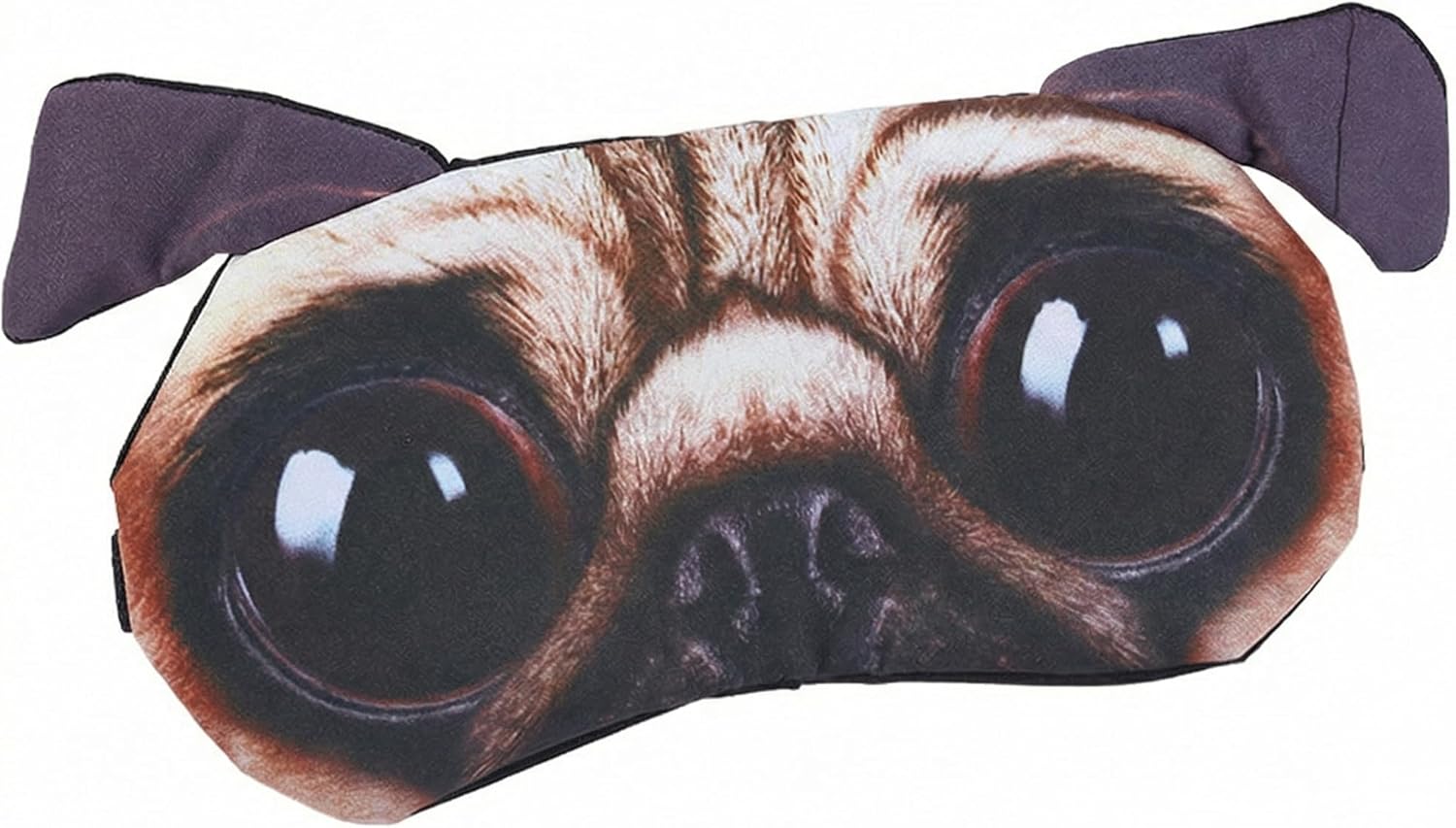 Sleep Mask, Cute 3D Pug Animal Eye Cover Adjustable Breathable Blackout Blindfold for Sleeping Soft Padded Light Blocking Kids Sleeping Eye Mask for Girls Boys Women Travel Nap Home Use