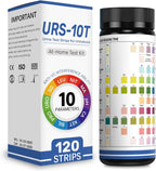 10-in-1 Urine Test Strips for Urinalysis – Full Panel Urinalysis Test Strips for Protein, Nitrite, Leukocytes, pH, Kidney and Liver Function (120 Strips)