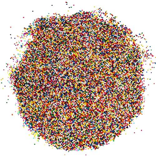 Easter Rainbow Nonpareils Sprinkles - 2.7 Pounds - Big Bulk - Bulk Ice Cream Sprinkles - Rainbow Toppings for Cake Decorating, Cookies, Cupcakes