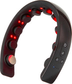 Master Massage Upgraded H2 Electric Scalp Massager for Head Massage with Heating, for Stronger, Thicker, Hair- 10 Vibrating Contacts, Phototherapy, for Deep Relaxation, Stress Relief-(Black)