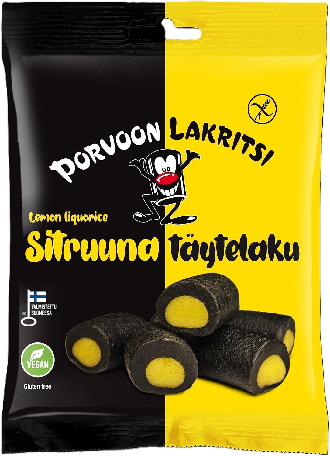 Porvoon Lakritsi Lemon Filled Liquorice 1 pack × 150g