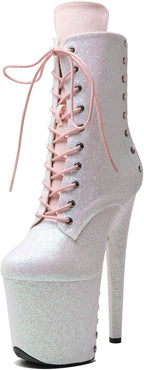 WUXIN H&P 8 in Pole Dance Boot Shoes For Women,8 in Exotic Stiletto Pole Dance Boot Shoes Platform,8 in Stiletto Platform Pole Dancing Shoes Ankle Boots Heels