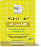 NEW NORDIC Skin Care, Collagen Filler Tablets, Marine Collagen with Vitamin C Supplement for Healthy Looking, Smoother, Plump Skin, 60 Count (Pack of 1)