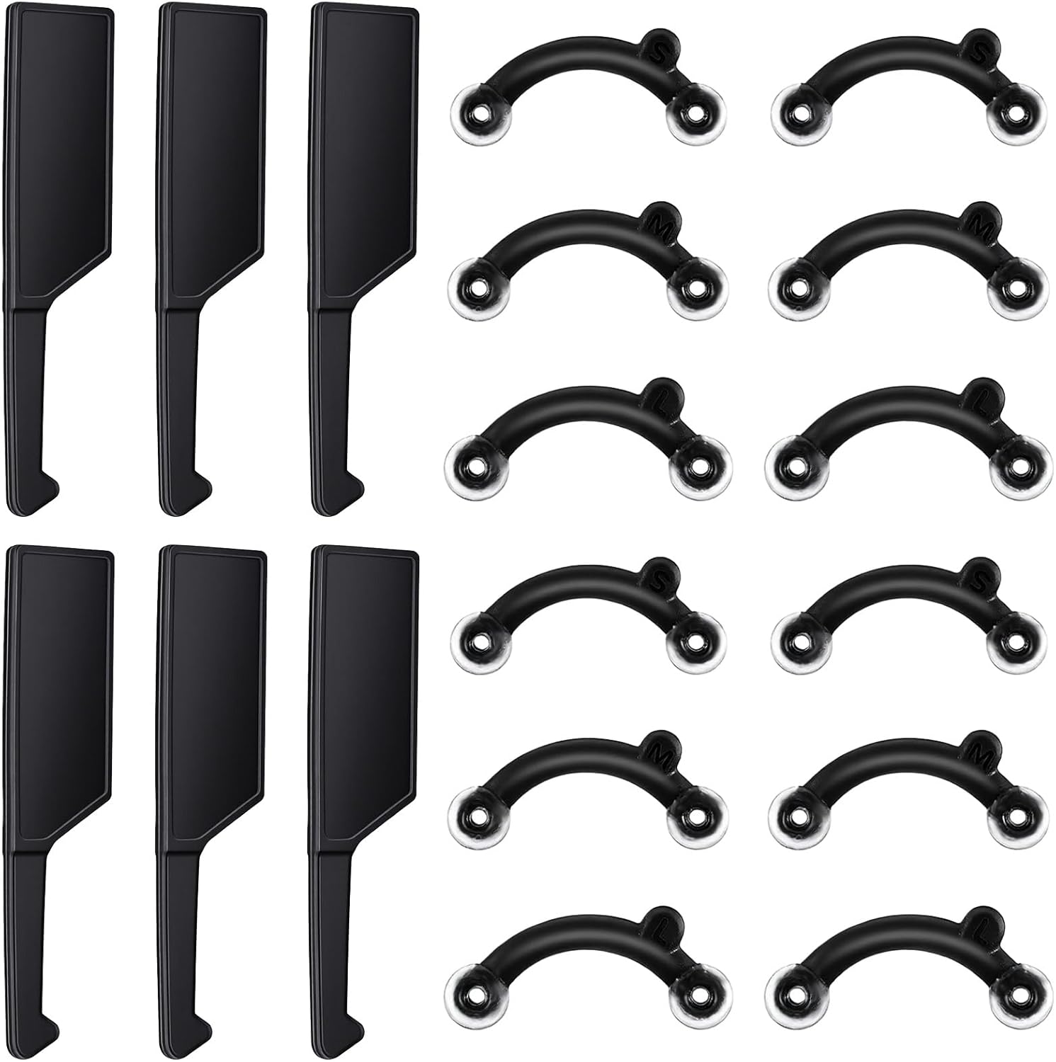 6Pairs Nose Lifter, Nose Shaper, Noses Up Lifting Shaping Clip, Noses Job Insert for Rhinoplasty Shaping, No Pain Invisible Shaper Tool Straightening Beauty Kit Women Men (Black)