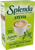 SPLENDA Stevia Zero Calorie Sweetener, Sugar Substitute Packets, 100 Count (Pack of 1)