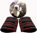 A Pair Weightlifting Elbow Sleeves, Strong Powerlifting Elbow Brace, Adjustable Elbow Support Compression for Men, Strongman (XL)