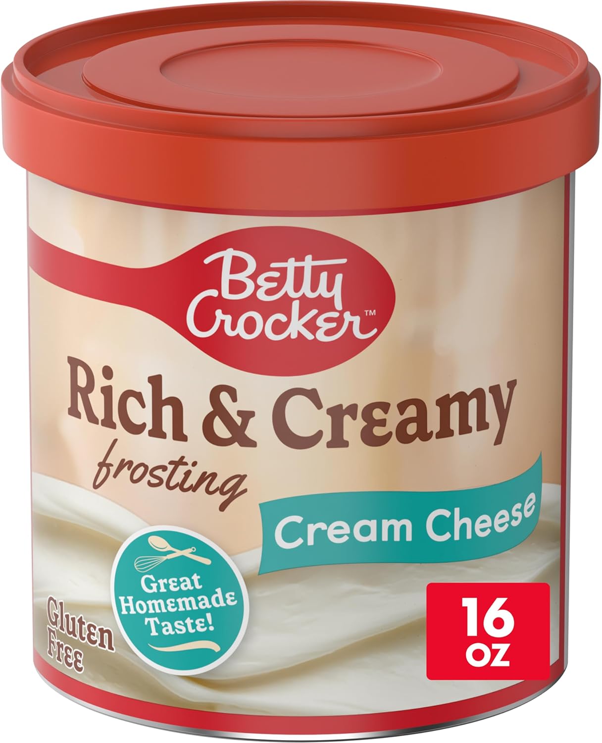 Betty Crocker Rich and Creamy Cream Cheese Frosting, Gluten Free, 16 oz