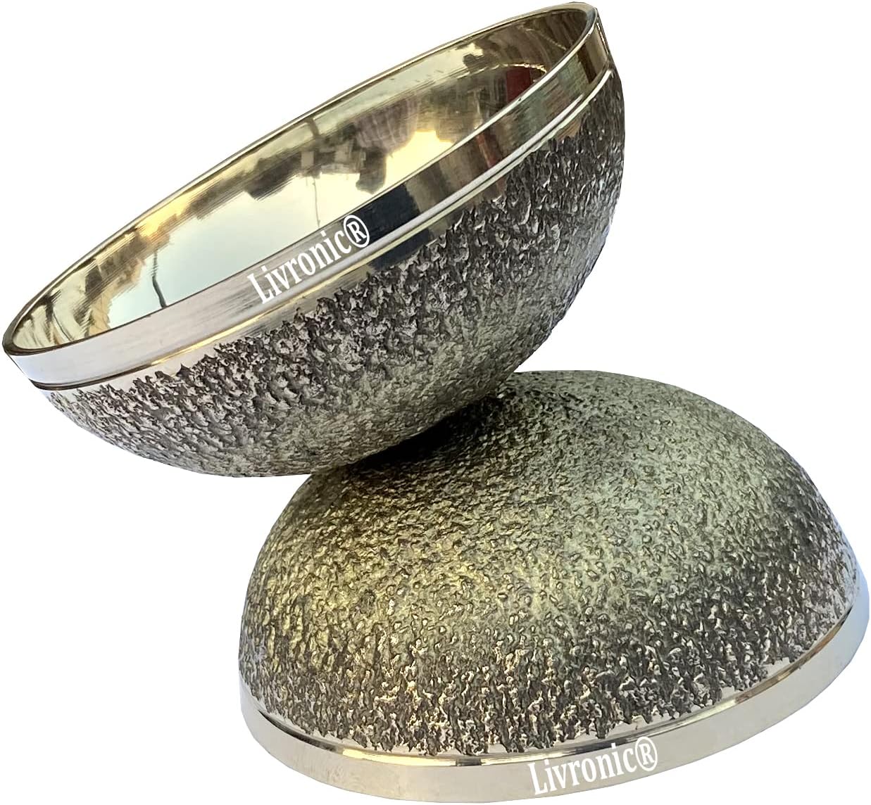 Livronic Bronze Kansa Natural Vatki Cup Ayurvedic Detox Foot Massager Relaxation and Deep Cleaning Ancient Indian Technique