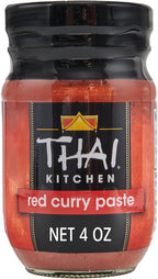 Thai Kitchen Red Curry Paste, Gluten Free, Vegan, Authentic, Non GMO, Hot Heat, For Thai-Inspired Cooking, Stir-Fry, Soups, Curries, and More, 4 oz
