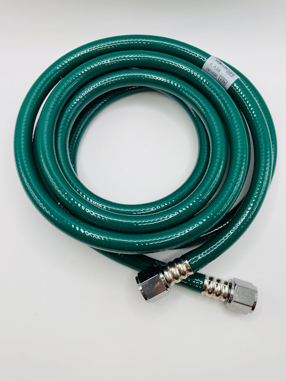 O2-Oxygen Hose-25531-001, Color-Green, 3 Meters or 118", DISS Female X Diss Female X Diss. Clean for medical use.