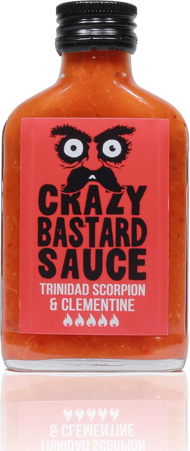Crazy Bastard Trindad Scorpion & Clementine Hot Sauce- 100ml
