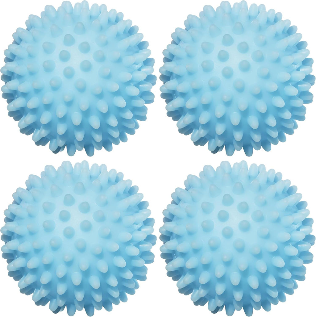 Handy Laundry Reusable Laundry Dryer Balls - A Natural Alternative to Fabric Softener, Reduce Drying Time and Save on Energy, Soft Fluffy Clothes, Fewer Wrinkles, Less Static Cling (Pack of 4)