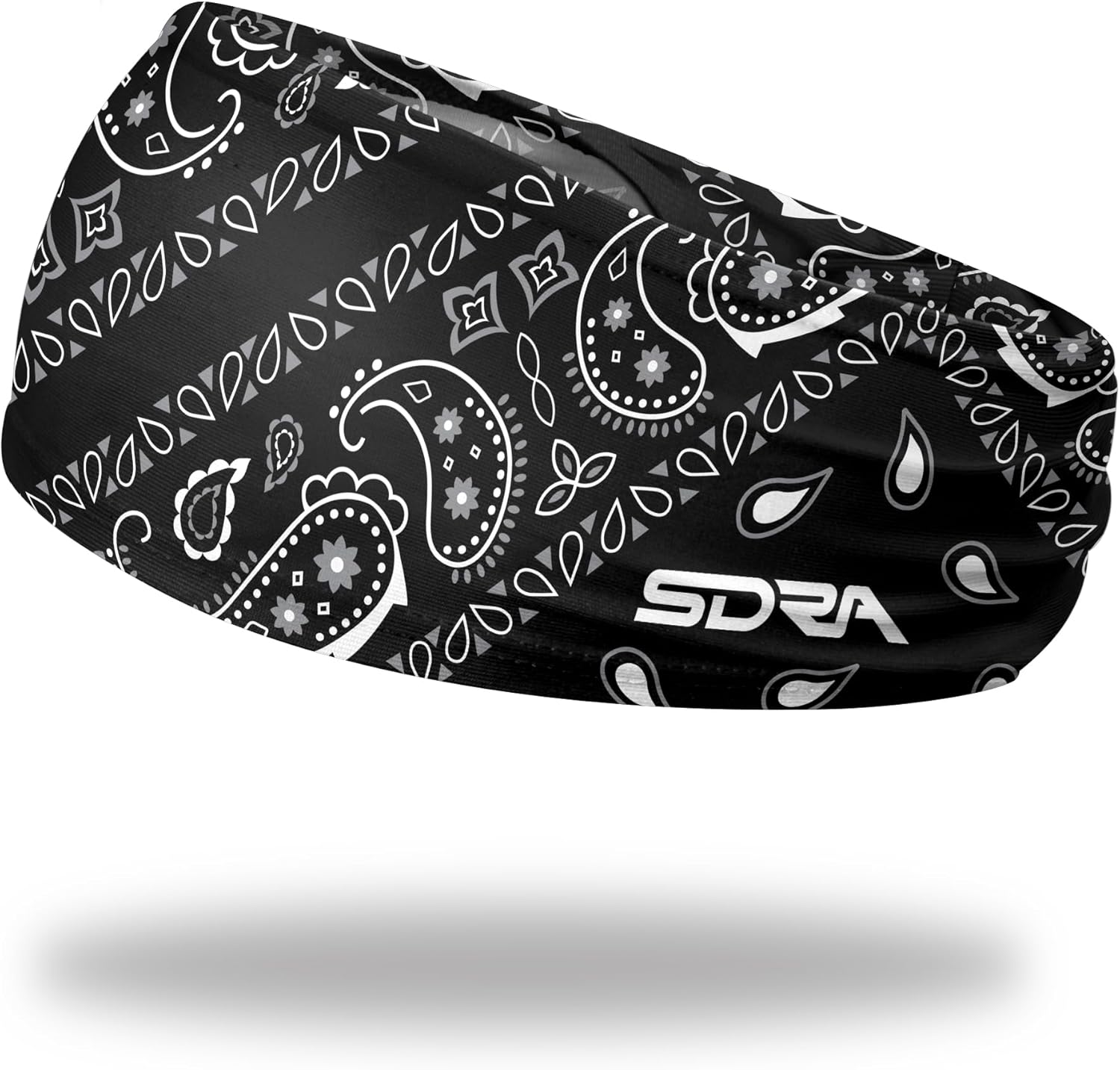Suddora Paisley Print Bandana Headband, Multi-sport Boho Style Bandana, Non-slip Fabric, Unisex Head Accessory for Bikers