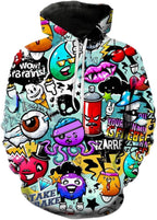 Mens Hip Hop Hoodie Street Novelty Hoodies 3d Printed Pullover Casual Sweatshirts